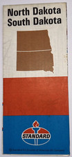 North Dakota - South Dakota State Highway Map, 1971, Standard Gas Station picture