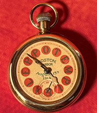 Antique 1914 Ingersoll Pocket Watch Aleppo Temple Boston Harbor Masonic Shrine picture