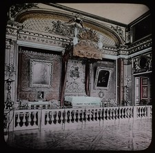 Magic Lantern Slide VERSAILLES BEDCHAMBER OF LOUIS XIV PARIS C1888 PHOTO FRANCE picture