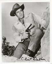 Clint Walker The Dirty Dozen Cheyenne Western Cowboy Star Signed Autograph Photo picture