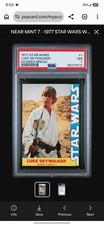 1977 Wonder Bread Star Wars Luke Skywalker #1 Rookie RC PSA 7 NM picture