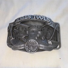 Ames Farm Tools Belt Buckle Western Americana Collectible picture