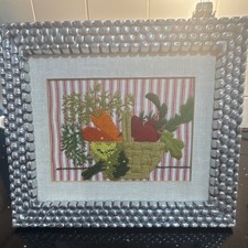 Very heavy pewter frame. Wood backing picture