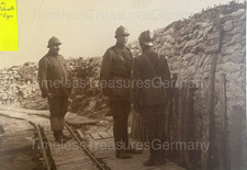 WW1 Belgium Yser Front Trench Photo King Albert I Tranchée de l'Èclusette 1917 picture