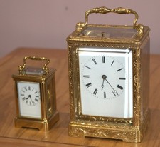 Antique french dwarf miniature carriage clock drocourt paris picture