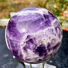 456G Natural beautiful Dream Amethyst Quartz Crystal Sphere Ball Healing picture