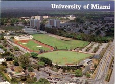 FL, Florida UNIVERISTY OF MIAMI  Mark Light Stadium~Sports & Campus 4X6 Postcard picture