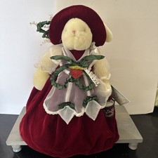 Rare Vintage Bunnies by the Bay LTD Ed “Miss Winter Strawberry” W/Tags & Stand picture