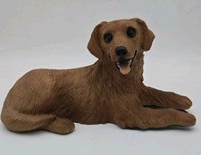 Vintage Homco Large Golden Retriever Resin Statue from the 1990s - Home Decor picture