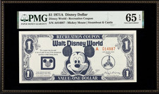 Disney 1 Dollar Recreation Coupon 1971 