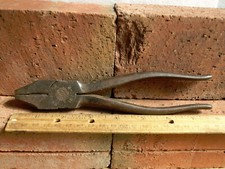 Kraeuter 1830-8 Side Cutter Lineman’s Pliers Smooth Handle, post-1946 picture