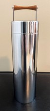 SLEEK ITALIAN MCM STAINLESS STEEL COCKTAIL SHAKER 138 BY TOMMI PARZINGER C 1956 picture