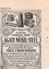 Lalance & Grosjean Mfg Co Agate Nickel-Steel 1903 Vintage Magazine Print Ad picture