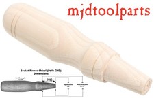 Amish Turned Hickory Socket Firmer Chisel Handle - Style CHD - mjdtoolparts picture