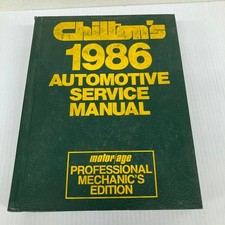 Chilton's Automotive Service Manual 1982-1986 Professional Mechanic's picture