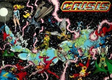 Vintage Crisis on Infinite Earth's Cover #1 Rolled Poster by George Perez picture