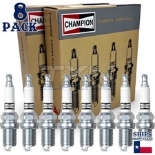 8 Pack Spark Plugs Champion Copper Set for CHEVROLET K1500 1988-1995 V8-5.7L picture