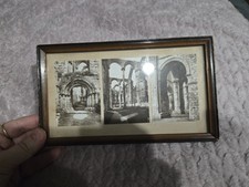 Antique Dryburgh Abbey ruins Picture Framed picture