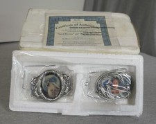 Bradford Pewter Native American Indian Set 2 Mystic Calling Belt Buckle Series picture