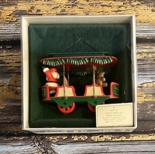 1982 Hallmark Jolly Trolley Keepsake Ornament QX464-3 w/ Box & Tag 4th In Series picture