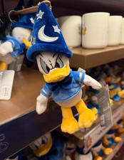 Authentic 2026 HKDL Disney Donald duck fantasia plush keychain disneyland picture