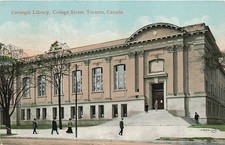 Postcard Canada: Carnegie Library, College Street, Toronto DB 1910's Valentines picture