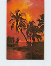 Postcard Sunset Ocean Nature Scene picture