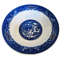 vtg Willow Ware Royal China Underglazed bowl 10