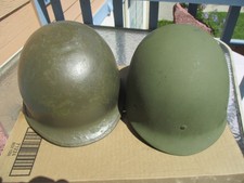 Vintage Cold War US Helmet, Vietnam Ing M-1 Shell, P73 Liner, Military Army WWII picture