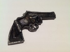 Belt Buckle Bergamot Vintage Pistol-shape 1/2 Hollow Mold Gun Western Cowboy  picture