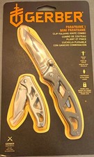 Gerber Paraframe I & Mini Paraframe 2-Knife Stainless Combo Edge Clip Point picture