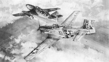 Surprise Attack by Robert Taylor signed by Pilots Walter Schuck & Joe Peterburs picture