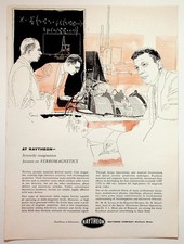 Vintage 1950s Raytheon Ferromagnetics Science Technology Magazine Print Ad picture
