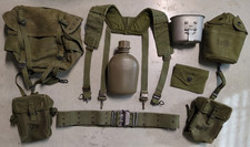 Vintage Vietnam War US Military M1956 Web Gear & Magazine Pouch Set Buttpack M56 picture