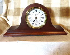 Bulova B1929 Chiming Clock, Mahogany, w/Box and manual, NOB, TESTED picture