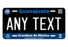 Guanajuato Mexico Black Custom License Plate Novelty Auto ATV Motorcycle bike picture