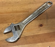 Utica Tools 10” Adjustable Wrench 91-10 Utica Steel USA Vintage Tool picture