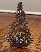 Vintage Metzke Pewter  Christmas Tree With Stand Add On Metzke  picture