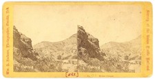 UTAH STEREOVIEW - UPRR - Weber Canyon Scenery - WH Jackson 1860s picture