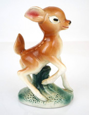 Vintage MCM Ucagco Occupied Japan Bambi Fawn Deer Figurine 7