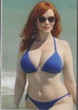 Christina Hendricks Swimsuit  Re-Print  - #2004 4x6 picture