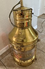 Rare Anchor Ship’s Lantern, Glasgow, Scotland, RC Murray & Co. Lamp VTG 19” NICE picture