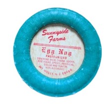 Vintage Sunnyside Farms Christmas EGG NOG Mt Holly, NJ Milk Bottle Caps  8 Caps picture