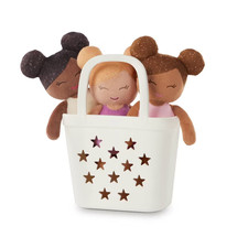 LullaBaby Bathtime Set with 3 Plush Bath Dolls for Real Water Play picture