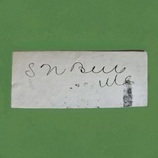Samuel Newell Bell U.S. Congressman NH Cut Signature Autograph picture