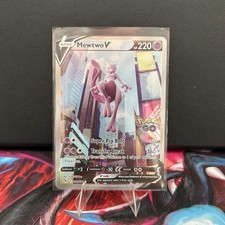 Pokémon Mewtwo V 072/078 Pokémon GO Ultra Rare Holo Full Art English 2022 picture