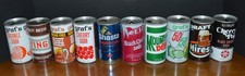 VTG Steel Soda Cans Pull Tab (10) TING Mt. Dew Brimful HIRES Graf's picture