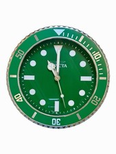 Invicta Pro Diver Wall Clock 70044 Green Dial Bezel Luxury Watch Design 12 Inch picture