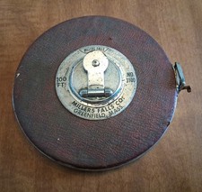 VINTAGE MILLERS FALLS ANTIQUE ROUND 100FT TAPE MEASURE NO. #3100  picture