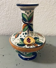 Vtg/Antique Colorful Ceramic Vase by REVELATION of JAPAN 1920s-1930s Mint 8”tall picture